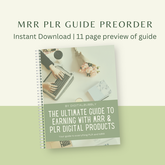 Pre-Order MRR LRR Digital Products Guide eBook